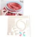 Craft Yarn Multi-function Knitting Board Knit & Weave Loom Kit DIY Tool Set
