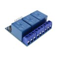 5V 12V 3-way Relay Module with Optocoupler Isolation High Voltage Relay Compatible with 3.3V and 5V
