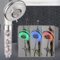 Bakeey 7-function LED Three-color Shower Head Enhanced Pressurized Negative Ion Shower