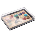 Rock Collection Mix Gems Crystals Natural Teaching Mineral Ore Specimens Decoration Box