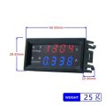 3Pcs M4430 Mini Digital Voltmeter Ammeter DC 200V 10A Panel Amp Volt Voltage Current Meter Tester De