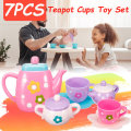 Children`s Simulated Kitchen Flower Teapot Play House Game Indoor Toys