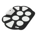 Foldable Roll Up USB Electronic Drum 9 Silicon Pad Kit Silicon w/ Stick Kid Gift
