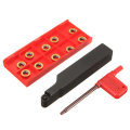 SRAPR1616H10 Face Milling External Lathe Holder with 10pcs RPMT10T3MO Inserts Turning Tool Set