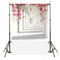Durable Large Photographic Cloth Flower White Corridor Cloth Vinyl Photography Backdrop Tapestry For
