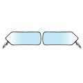 Universal F1 Style Blue Metal Bracket Side Car Left and Right Mirror