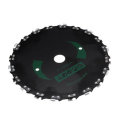 230mm Brushcutter Blade Replacement Brushcutter Saw Blade with Chain for Trimmer Lawnmover