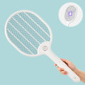 Jordan&judy 3000V Electric Mosquito Swatter Portable Camping Travel Three-layer Anti-electric Shock