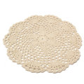 12Pcs Hand Crocheted Doilies Set DIY Round Beige Handmade Crochet Doilies Coasters Lot For Home Deco