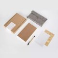 Kinbor Kraft Notebook Cloth Back Cover Set Comfortable Fabric With Pen From XM