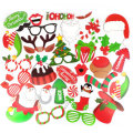 53Pcs Christmas Decorations Set Santa Claus Snowman Bells Tree Decorations Photo Props Christmas Par