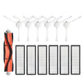 13pcs Replacements for Xiaomi Mijia 1C Vacuum Cleaner Parts Accessories HEPA Filters*6 Side Brushes*