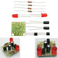 20pcs DC 3-14V DIY Simple LED Red Flashlight Circuit Kits DIY Multiharmonic Oscillating Electronic C
