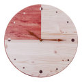 11`` Retro Round Wooden Wall Clock DIY Digital Round Room Home Office Bar Decor