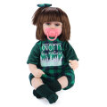 17" Lifelike Newborn Dolls Handmade Silicone Dolls Sleeping Doll Vinyl Reborn Kids/Lover Gift