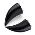 Black Motorcycle Helmet Headwear Accessoriess Suction Cups Horns Decor Decoration
