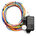 12 Circuit Wiring Harness 14 Fuse 12V Muscle Hot Rod For Street Rod XL Wires Cable