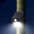 Solar Powered 12 LED PIR Motion Sensor Wall Light Ourdoor Waterproof Garden Courtyard Security Lamp