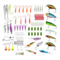 ZANLURE 100 Pcs Fishing Lures Sea Fishing Baits Perch Salmon Pike Trout Spinners Tackle Hook Fishing