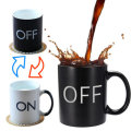 OFF-ON Changing Mug Magical Chameleon Coffee Color Changing Cup Temperature Sensing Novelty Gift 325
