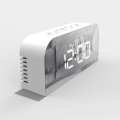 EK8005 Digital Alarm Clock LED Mirror Snooze Table Clock Electronic Time Date Temperature Display Ho