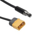 RJXHOBBY XT60 Male Bullet Connector to Male DC 5.5mmX2.1mm DC5521 Rubber Power Cable for T12 Electri
