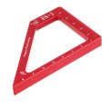 Drillpro ES-2 Aluminum Alloy 45 90 Degree Marking Angle Ruler with Base Height Ruler Woodworking Tri