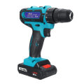 Drillpro 88VF Cordless Electric Drill Rechargeable Screwdriver 18+1 Torque W/ 2 Li-ion Battery