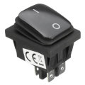 Black Waterproof 4Pin 2Position Circuits DPST ON-OFF Rocker Switch 16A 250V AC