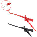 2Pcs Red DANIU P5004 Professional Insulated Quick Test Hook Clip High Voltage Flexible Testing Probe