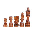 32 Piece Wooden Carved Chess 91mm King Chessman Hand Crafted Set Outdoor Entertainment Toy