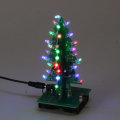Assembled Christmas Tree RGB LED Color Light Electronic 3D Decoration Tree Children Gift Upgraded Ve
