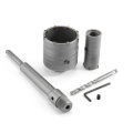 30 and 65mm Concrete Cement Wall Hole Saw Cutter Drill Bit 200mm SDS Shank Rod Wrench Tool Kit