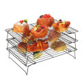 Bakeey Stainless Steel Three-layer Folding Baking Cooling Rack Biscuit Rack Drying Net Baking Applia