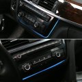 Illuminated LED Dual Color AC Radio Trim Retrofit For BMW 3 4 M3 M4 Series F30 F31 F32 F33 F34 F36 F