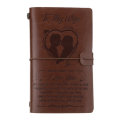 To My Wife I Love You from Husband Engraved Leather Journal Notebook Diary Custom Message Quotes Gif