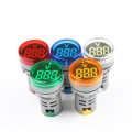 3pcs Green LED 22mm DC Voltage Measuring Instrument Mini Voltagemeter DC6~100V AD101-22VM Indicator