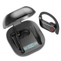 Q62 TWS bluetooth 5.0 Wireless Stereo Hanging Earphone Three Power Display Volume Control Sports Hea