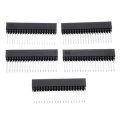 5pcs 2x20 PIN Double Row Straight Female Pin Header 2.54MM Pitch Pin Long 12MM Strip Connector Socke