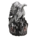 7.5 inch LED Flying Dragon Incense Burner Backflow Waterfall Holder Home Office Ornament 10pcs Aroma