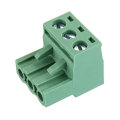 3pcs 2 EDG 5.08mm Pitch 3Pin Plug-in Screw PCB Terminal Block Connector Right Angle