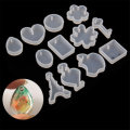 12 Patterns Silicone Mold Resin Pendant Jewelry Necklace Hand Crafts Making