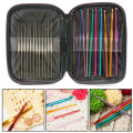 31PCS/SET Crochet Hooks Knitting Knit kit with Gauge Steel Hooks Yarn Needle Pin Tools Kit