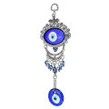Turkish Oval Blue Evil Eye Amulet Wall Hanging Car Decor Blessing Protector Decorations