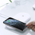 USAMS US-CD120 Dual 10W Power Qi Wireless Charger Phone Charger Earphone Charger for Qi-enable Smart
