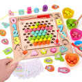 Jigsaw Puzzle Children`s Puzzle Clip Color Ball Training Baby`s Concentration Parent-child Toys