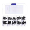 100pcs 10 Models 6x6 Tact Switch Tactile Push Button Switch Kit Height 4.3MM-13MM DIP 4P Micro Switc