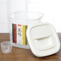 5KG Clear Container Storage Holders Rice Beans Cereal Organzier Grain Box Lid Kitchen Storage Rack