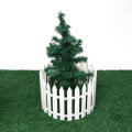 12PCS Plastic Fence Decorations White Home Christmas Xmas Tree Ornaments Miniature Border Grass Lawn