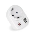 Bakeey 2.1A Dual USB Charger Adapter Smart Socket Shell EU Plug For iPhone 8 Plus XS 11Pro Huawei P3